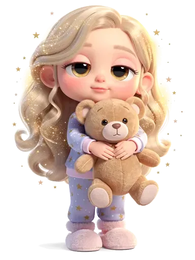 Gute Nacht Geschichte Charakter — Träumerin